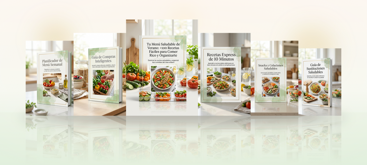 Tu Menú Saludable de Verano: +100 Recetas Fáciles para Comer Rico y Organizarte